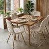 Stuhlhusse - Beige - 1 Stück - Samt - Bezug für Produktbild-Vorschau 8