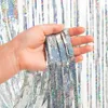 2 pièces rideau lametta argent 1m x 2.5m, fond scintillant Voir les images du produit 2