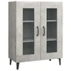 vidaXL Sideboard gris béton 69,5x34x90 cm Bois composite Voir les images du produit 2