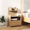 Nachttisch mit Schublade, Beistelltisch, Nachtschrank mit Produktbild-Vorschau 2