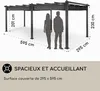 Blumfeldt Pergola Aluminium 3x6m, Pergola Terrasse, Voir les images du produit 4