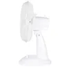 A white desk fan is shown from the side against a white background. Produktbild-Vorschau