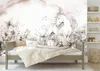 Muralo Vlies Fototapete EINHORN Blumen Regenbogen Aquarell Produktbild-Vorschau 8
