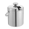 Seau à glaçons en acier inoxydable 1,3L Seau à glace double Voir les images du produit 4