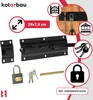 KOTARBAU® Bolzenriegel Riegel 29/7,8 cm mit Vorhängeschloss Produktbild-Vorschau 5