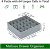 Homsorout Unterwäsche Socken Organizer - 4er Set Schrank Produktbild-Vorschau 3