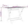 vidaXL Gartentisch Klappbar Grau 120x70x75 cm Massivholz Produktbild-Vorschau 8