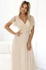 Numoco Formelle Frauenkleider Nastia beige One size Produktbild-Vorschau 4