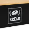Relaxdays Brotkasten, Bambusdeckel, Metall, HxBxT: 13,5 x Produktbild-Vorschau 5