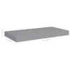 A gray shelf with dimensions indicated by text. Produktbild-Vorschau