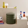 sweeek - Hocker mit Stauraum und Bouclé-Bezug - Khaki Produktbild-Vorschau 3