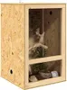 vidaXL Terrario marrone 50 x 50 x 80 cm OSB Anteprima dell’immagine prodotto 2