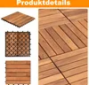 Jopassy set di 55 piastrelle in legno acacia 5m² piastrelle Anteprima dell’immagine prodotto 3