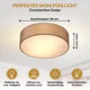 MONZANA® Deckenlampe Stoff Wohnzimmer Schlafzimmer E27 Produktbild-Vorschau 4