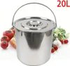 20L nerezový kbelík na vodu s víkem Kuchyňský kbelík Kbelík Náhled obrázku produktu 9