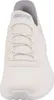 A close-up front view of a white Skechers sneaker. Produktbild-Vorschau