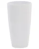 BELIANI Blumentopf Weiß Steingemisch Polyresin Glasfaser Produktbild-Vorschau 1