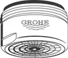 Grohe Mousseur Durchflussklasse A 15l/min bei 3 bar M24x1 Produktbild-Vorschau 2