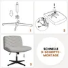 Yaheetech Bürostuhl mit breitem Sitz, ergonomischer Produktbild-Vorschau 8