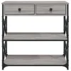 vidaXL Table console Gris Sonoma 75x28x75 cm Bois composite Voir les images du produit 5