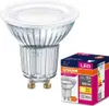 A product shot of an LED light bulb and its packaging. Anteprima dell’immagine prodotto