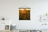 MuchoWow® Textilposter Mohn - Sonnenuntergang - Gold Produktbild-Vorschau 2