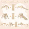 COSTWAY 4 v 1 lezecký trojuholník & lezecký oblúk & rebrík Náhľad obrázku produktu 4