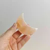 Pfirsich Selenit Mond Platte 8,5x5cm – Handgefertigte Produktbild-Vorschau 2