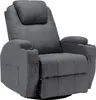 Massagesessel 360° drehbar Stoff Relaxsessel Heizung Produktbild-Vorschau 1