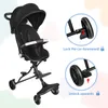 2 in 1 Kinderwagen 360°-Drehbar Sitz Kompakter Mini Produktbild-Vorschau 2