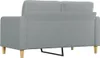 vidaXL 2-Sitzer-Sofa Hellgrau 140 cm Stoff Produktbild-Vorschau 5