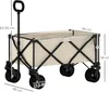 Outsunny Gartenwagen 100 kg belastbar, klappbar Produktbild-Vorschau 3
