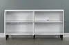 Evolution meuble TV 2 portes, 2 étagères blanc, noir. Voir les images du produit 32