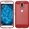 PhoneNatic Case kompatibel mit Motorola Moto G4 Plus - rot Produktbild-Vorschau 1