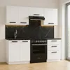 ULWEHOME | Küchenzeile 180 cm Mattweiß, Küchenmöbel-Set Produktbild-Vorschau 4