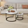 okwish 2-in-1-Couchtisch Tischplatte in Marmoroptik, Produktbild-Vorschau 1