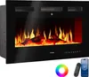 Elektrický nástěnný krb Luci, 2 nastavení teploty, efekt Náhled obrázku produktu 10