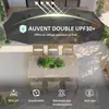 Outsunny Parasol de jardin extšŠrieur, parasol double Voir les images du produit 3