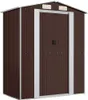 vidaXL Geräteschuppen Dunkelbraun 192x108x223 cm Verzinkter Produktbild-Vorschau 1