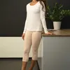 Celodoro Damen Leggings (3/4 Capri), Stretch-Jersey Hose Produktbild-Vorschau 3