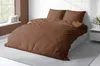 Uni Bettwäsche 240x220 cm braun schoko Doppelbett Einfarbig Produktbild-Vorschau 3