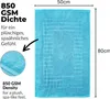 etérea Carli Tappetino da bagno Tappetino doccia Cotone Anteprima dell’immagine prodotto 2