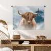 MuchoWow® Wandteppich Wandbehang Schottische Hochlandrind - Produktbild-Vorschau 6
