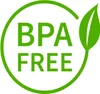 A green circular logo with the text "BPA FREE" and a leaf symbol. Anteprima dell’immagine prodotto