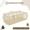 Crazy Pine Kinderbett 90x180 cm – Weiß - Montessori Produktbild-Vorschau 10