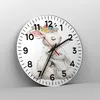 Wanduhr - Rund - Glasuhr - Kaninchen Hase Kinder - 30x30cm Produktbild-Vorschau 4