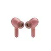 A pair of pink wireless earbuds is shown against a white background. Produktbild-Vorschau