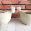 Übertopf aus Keramik 'Huhn' -  2 Stück Kräutertöpfchen Produktbild-Vorschau 2