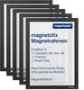 magnetoplan Magnetrahmen magnetofix A4 schwarz 5 Stück Produktbild-Vorschau 1