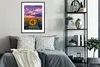 MuchoWow® Gerahmtes Poster Blumen - Himmel - Lila - Produktbild-Vorschau 2